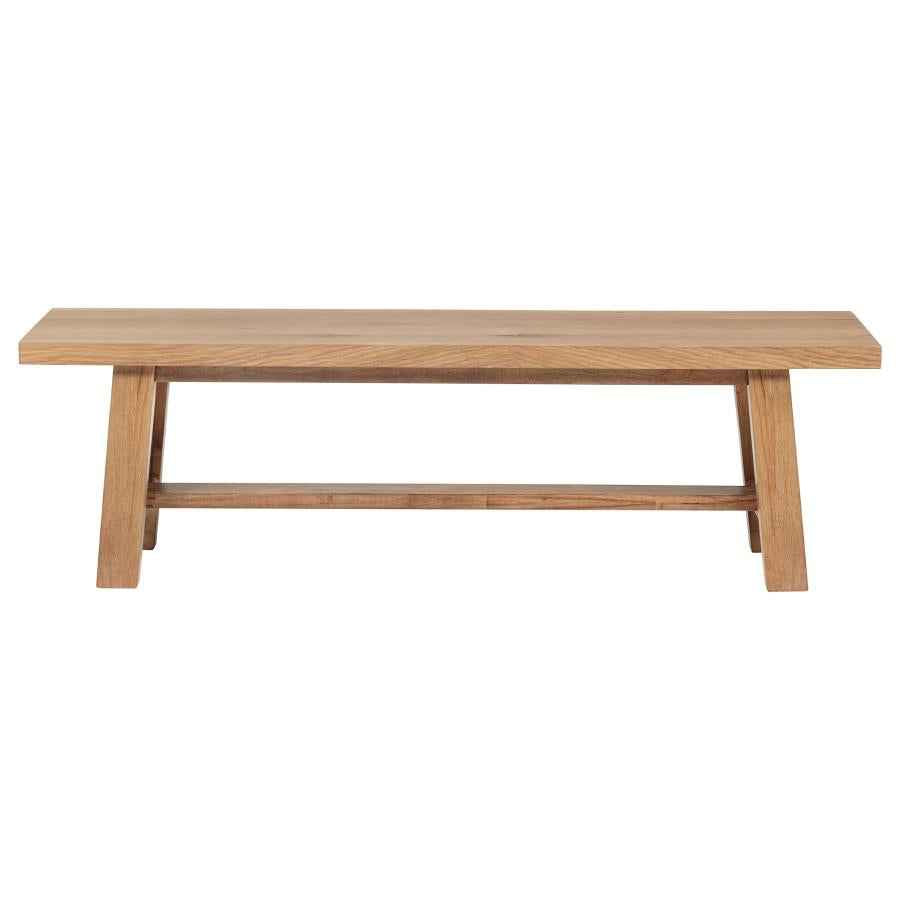 Middleton 60-inch Wood Backless Dining Bench Natural Brown