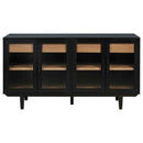 Middleton 4-door Sideboard Server with Dual Drawers Black