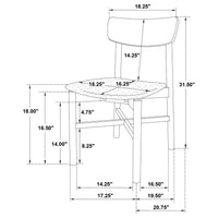 Parkridge 7-piece 59-inch Wood Dining Set Natural Walnut