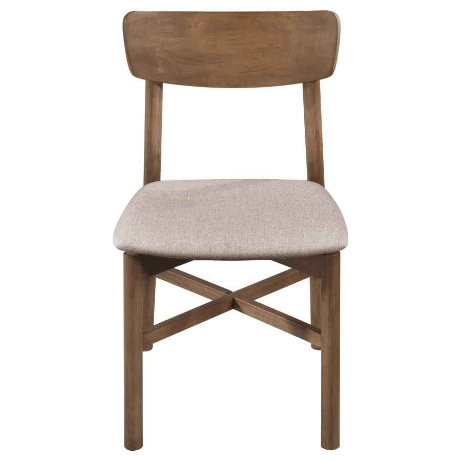 Parkridge Dining Side Chair Natural Walnut (Set of 2)