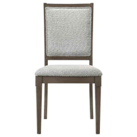 Onslow Upholstered Dining Side Chair Dark Brown (Set of 2)