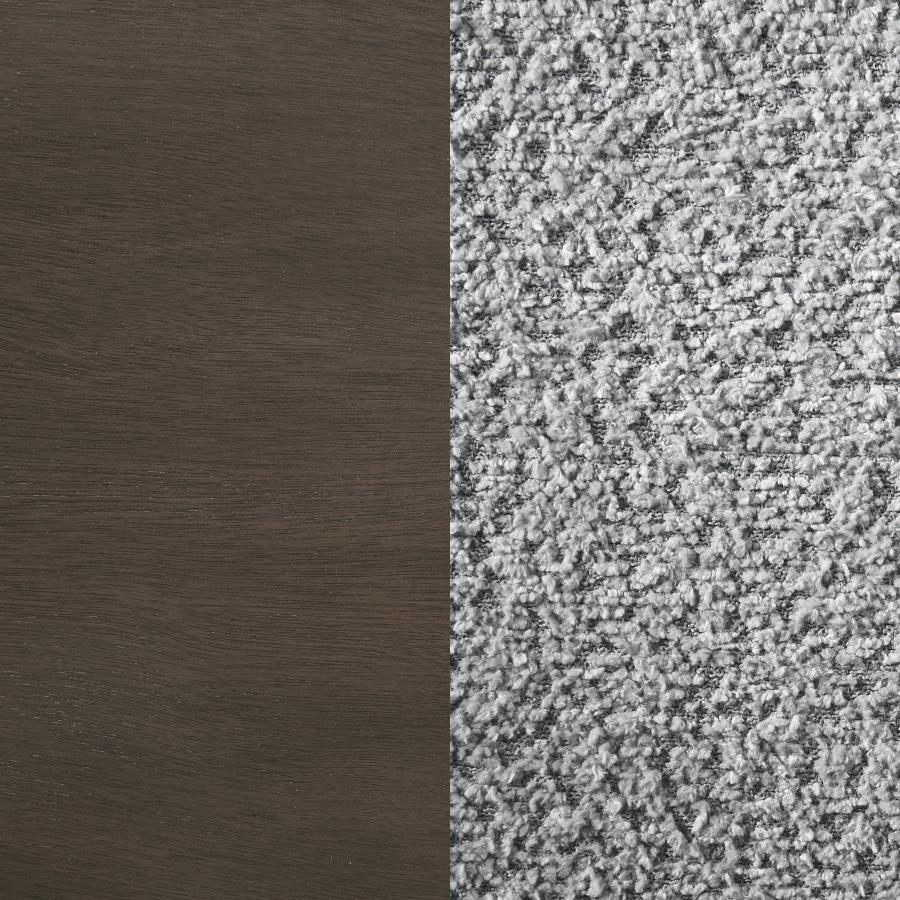 Onslow Upholstered Dining Side Chair Dark Brown (Set of 2)