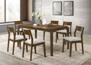 Almonte 7-piece 59-inch Rectangular Dining Set Dark Brown - Home & Sleep Outlet
