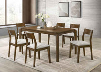 Almonte 7-piece 59-inch Rectangular Dining Set Dark Brown - Home & Sleep Outlet