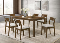 Almonte 59-inch Rectangular Wood Dining Table Dark Brown - Home & Sleep Outlet