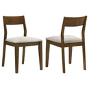 Almonte Dining Chair Upholstered Seat Dark Brown (Set of 2) - Home & Sleep Outlet