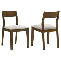 Almonte Dining Chair Upholstered Seat Dark Brown (Set of 2) - Home & Sleep Outlet