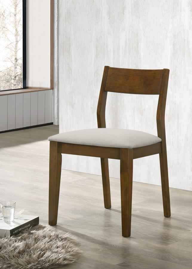 Almonte Dining Chair Upholstered Seat Dark Brown (Set of 2) - Home & Sleep Outlet