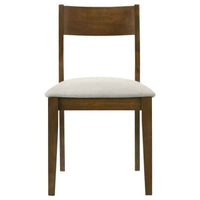 Almonte Dining Chair Upholstered Seat Dark Brown (Set of 2) - Home & Sleep Outlet