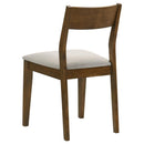 Almonte Dining Chair Upholstered Seat Dark Brown (Set of 2) - Home & Sleep Outlet