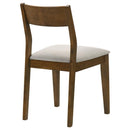 Almonte Dining Chair Upholstered Seat Dark Brown (Set of 2) - Home & Sleep Outlet