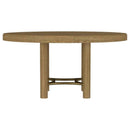 Arini 5-piece Round Dining Table Set Sand Wash and Black - Home & Sleep Outlet