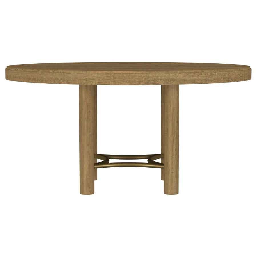 Arini 5-piece Round Dining Table Set Sand Wash and Black - Home & Sleep Outlet