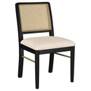 Arini 5-piece Round Dining Table Set Sand Wash and Black - Home & Sleep Outlet