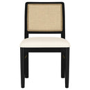 Arini 5-piece Round Dining Table Set Sand Wash and Black - Home & Sleep Outlet