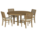 Arini 5-piece Round Dining Room Table Set Sand Wash - Home & Sleep Outlet