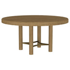 Arini 7-piece Round Dining Table Set Sand Wash and Black