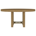 Arini 7-piece Round Dining Table Set Sand Wash and Black
