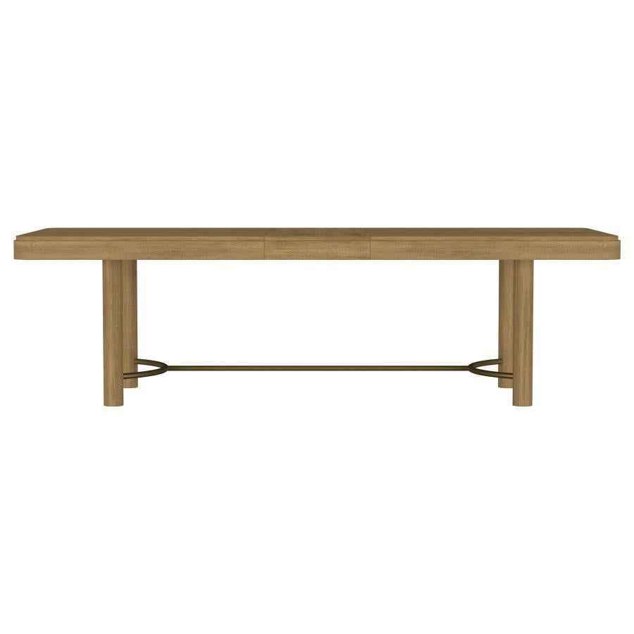 Arini 5-piece Extension Leaf Dining Table Set Sand Wash and Black - Home & Sleep Outlet