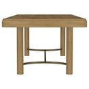 Arini 5-piece Extension Leaf Dining Table Set Sand Wash and Black - Home & Sleep Outlet