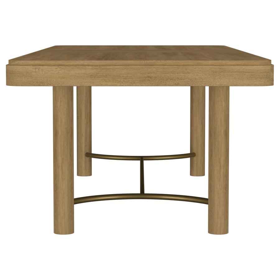 Arini 5-piece Extension Leaf Dining Table Set Sand Wash and Black - Home & Sleep Outlet
