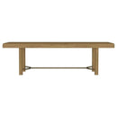 Arini 7-piece Extension Leaf Dining Table Set Sand Wash and Black - Home & Sleep Outlet