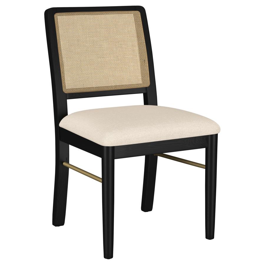 Arini 9-piece Extension Leaf Dining Table Set Sand Wash and Black - Home & Sleep Outlet