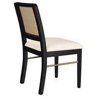 Arini Rattan Cane Dining Side Chair Black (Set of 2) - Home & Sleep Outlet