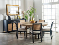Arini Rattan Cane Dining Side Chair Black (Set of 2) - Home & Sleep Outlet
