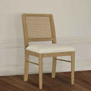 Arini Rattan Cane Dining Side Chair Sand Wash (Set of 2) - Home & Sleep Outlet