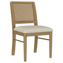 Arini Rattan Cane Dining Side Chair Sand Wash (Set of 2) - Home & Sleep Outlet