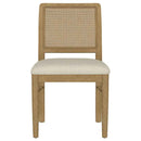 Arini Rattan Cane Dining Side Chair Sand Wash (Set of 2) - Home & Sleep Outlet