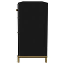 Arini 2-drawer Cane Door Dining Sideboard Server Black - Home & Sleep Outlet