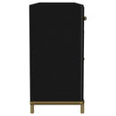 Arini 2-drawer Cane Door Dining Sideboard Server Black - Home & Sleep Outlet