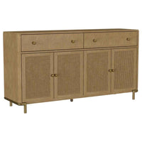 Arini 2-drawer Cane Door Dining Sideboard Server Sand Wash - Home & Sleep Outlet