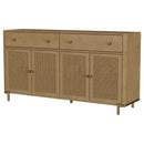 Arini 2-drawer Cane Door Dining Sideboard Server Sand Wash - Home & Sleep Outlet