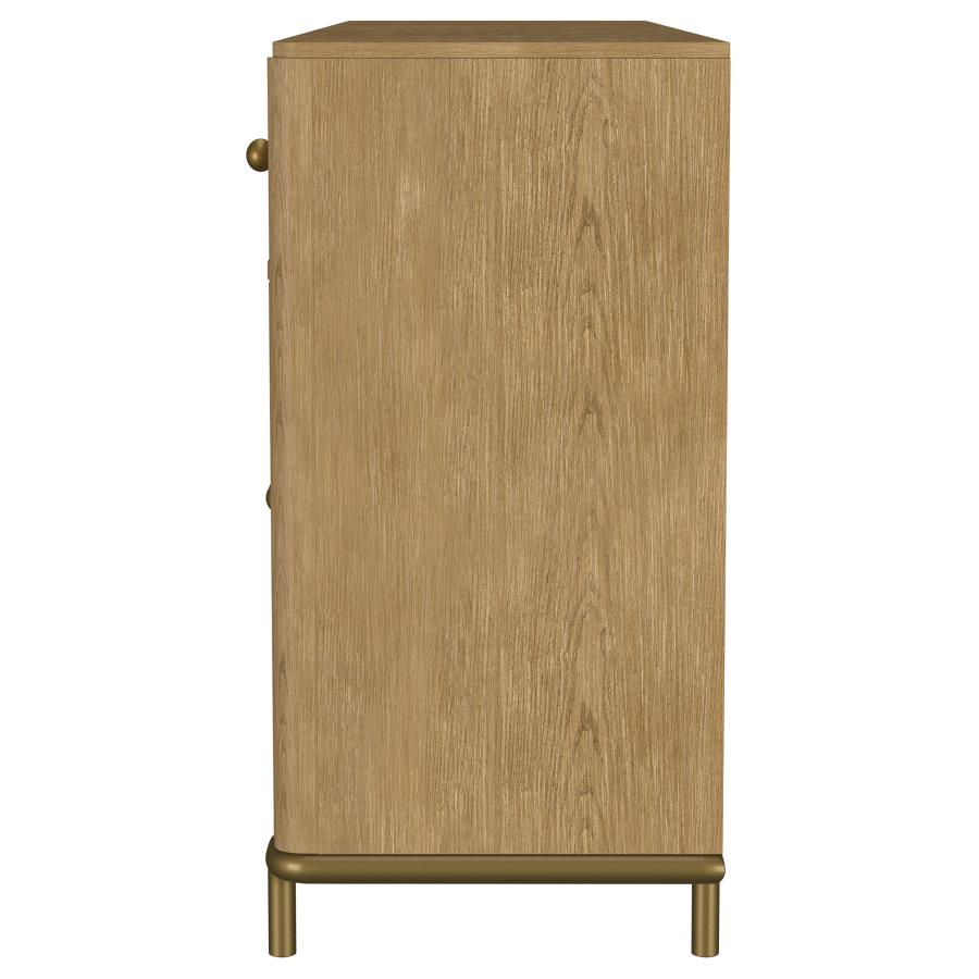 Arini 2-drawer Cane Door Dining Sideboard Server Sand Wash - Home & Sleep Outlet