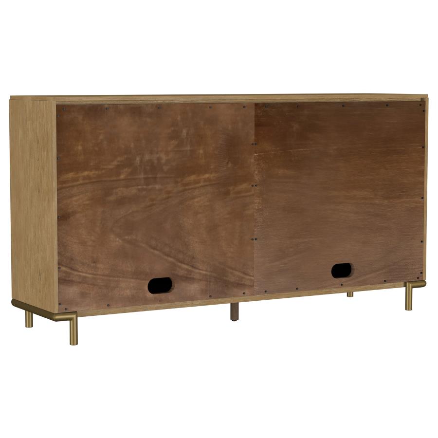 Arini 2-drawer Cane Door Dining Sideboard Server Sand Wash - Home & Sleep Outlet