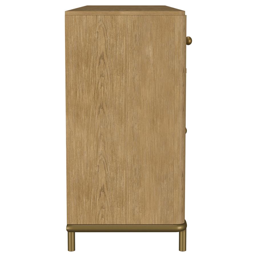 Arini 2-drawer Cane Door Dining Sideboard Server Sand Wash - Home & Sleep Outlet