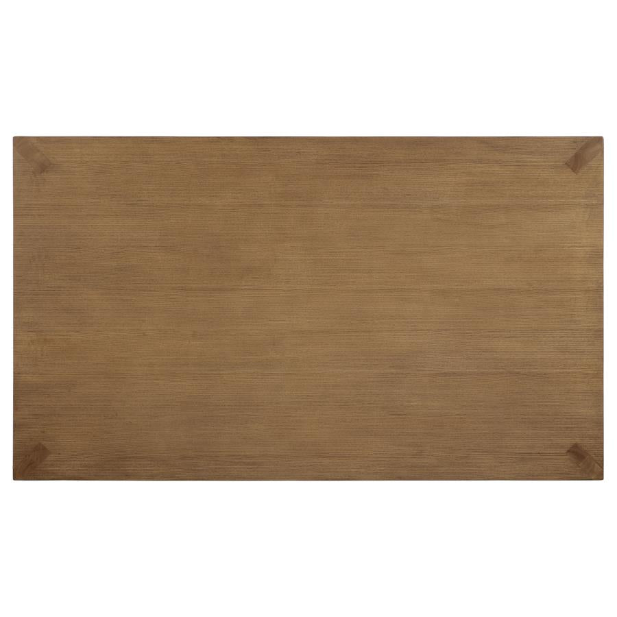 Bruner 7-piece 72-inch Rectangular Dining Set Natural Brown - Home & Sleep Outlet