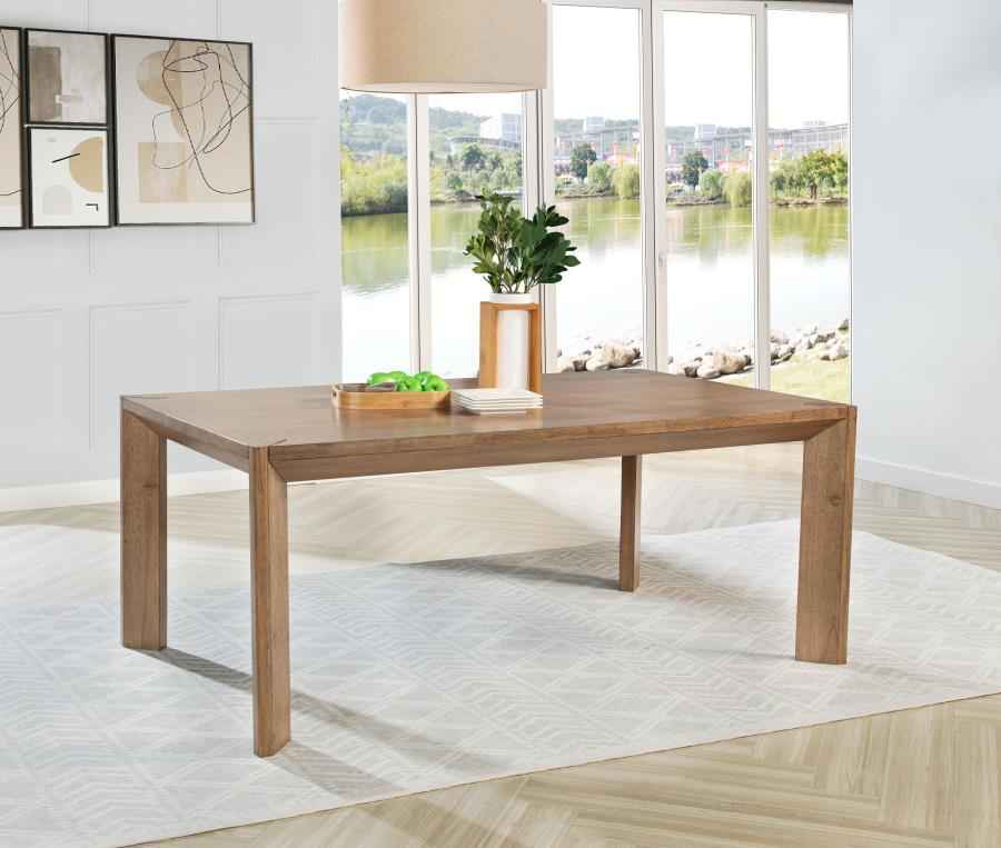Bruner 72-inch Rectangular Wood Dining Table Natural Brown - Home & Sleep Outlet