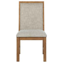 Bruner Upholstered Side Chair Natural Brown (Set of 2) - Home & Sleep Outlet