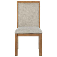 Bruner Upholstered Side Chair Natural Brown (Set of 2) - Home & Sleep Outlet