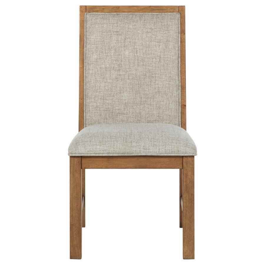 Bruner Upholstered Side Chair Natural Brown (Set of 2) - Home & Sleep Outlet