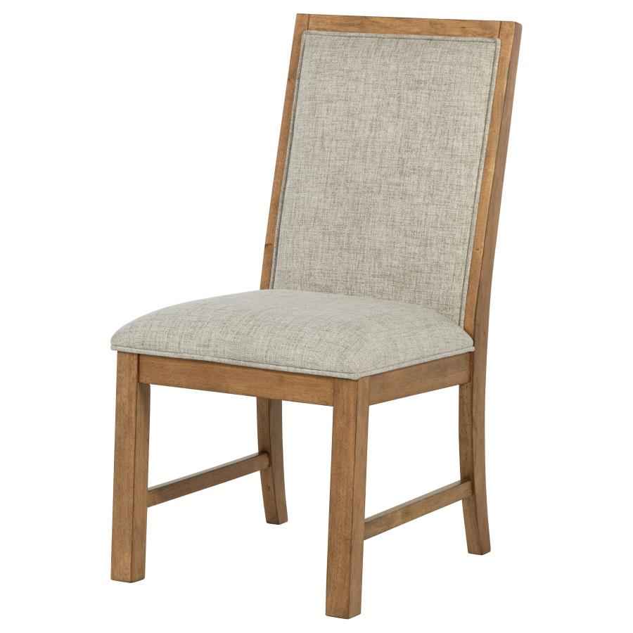 Bruner Upholstered Side Chair Natural Brown (Set of 2) - Home & Sleep Outlet