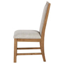 Bruner Upholstered Side Chair Natural Brown (Set of 2) - Home & Sleep Outlet