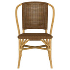 Home & Sleep Outlet - Lexley Woven Rattan Dining Side Chair Brown (Set of 2)