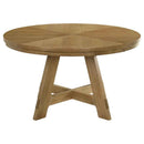 Danvers 5-piece Dining Table Set Brown Oak and Latte - Home & Sleep Outlet