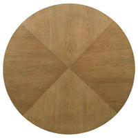 Danvers Round 54-inch Wood Dining Table Brown Oak - Home & Sleep Outlet
