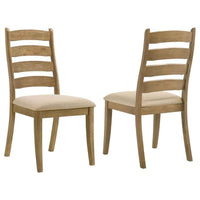 Danvers Wood Dining Side Chair Brown Oak (Set of 2) - Home & Sleep Outlet